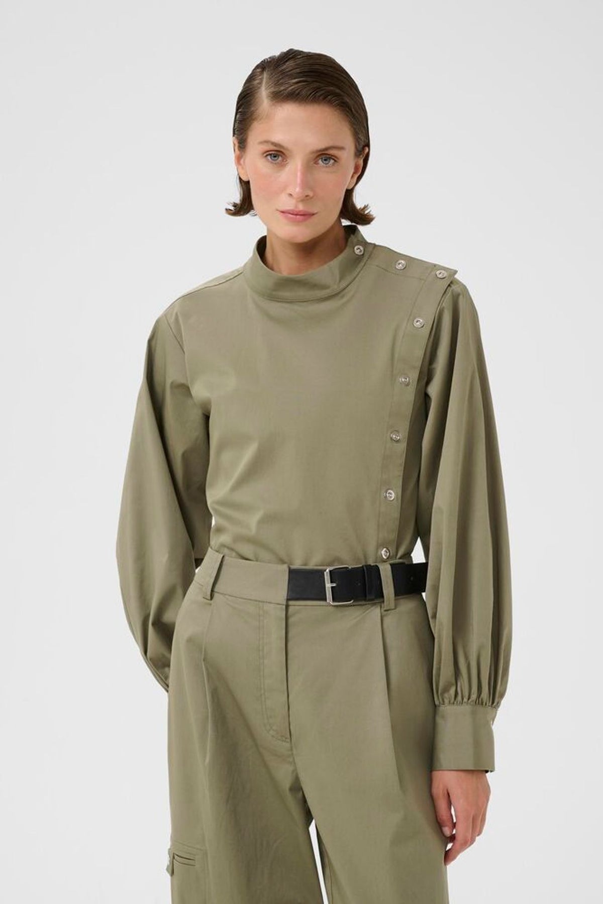 Karen By Simonsen Gina Shirt In Deep Lichen Green