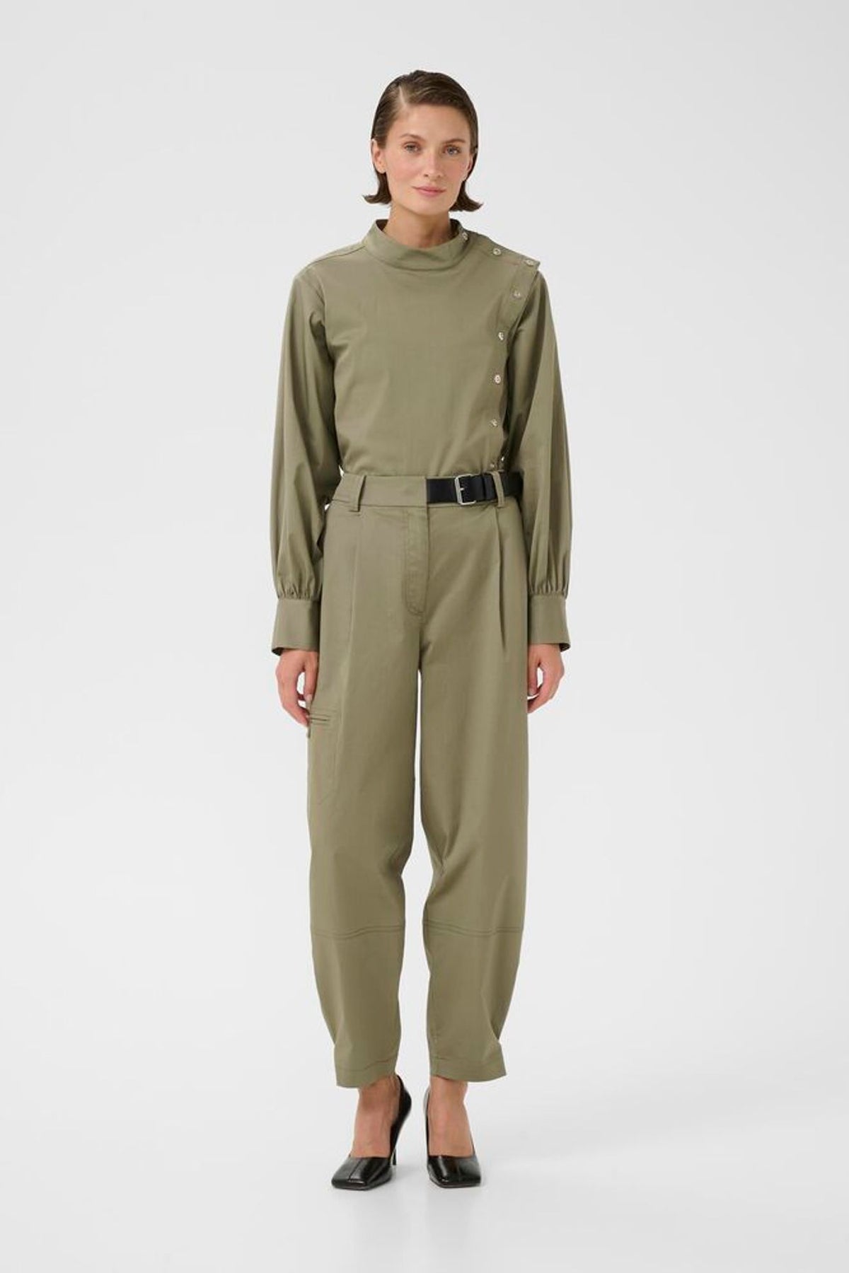 Karen By Simonsen Gina Shirt In Deep Lichen Green