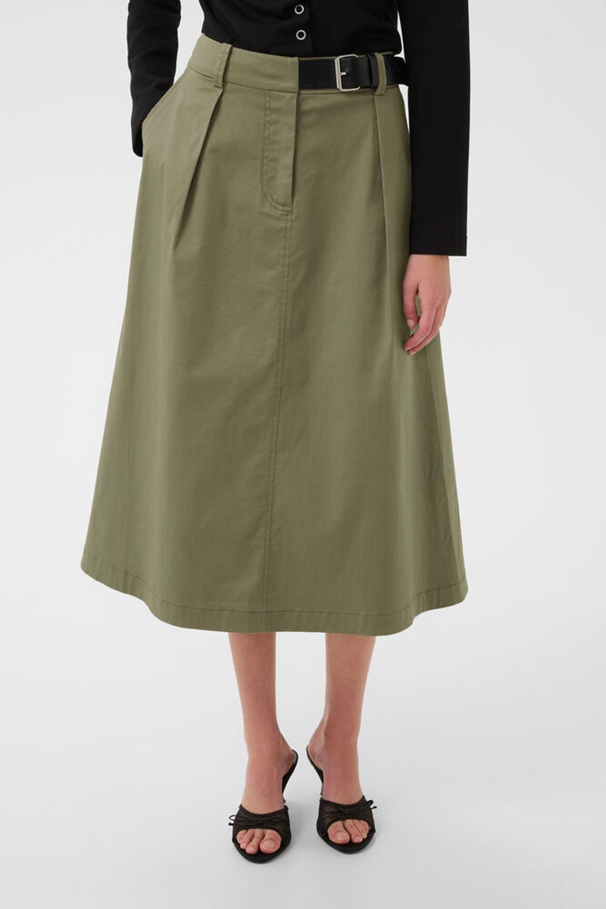 Karen By Simonsen Gina Skirt In Deep Lichen Green