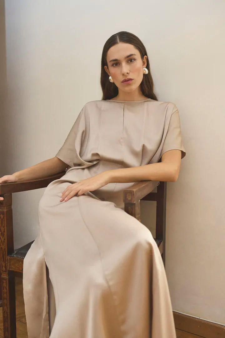 Karen By Simonsen Thorn Dress in Simply Taupe