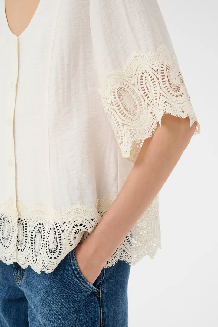 Karen By Simonsen Urith Blouse in Cream