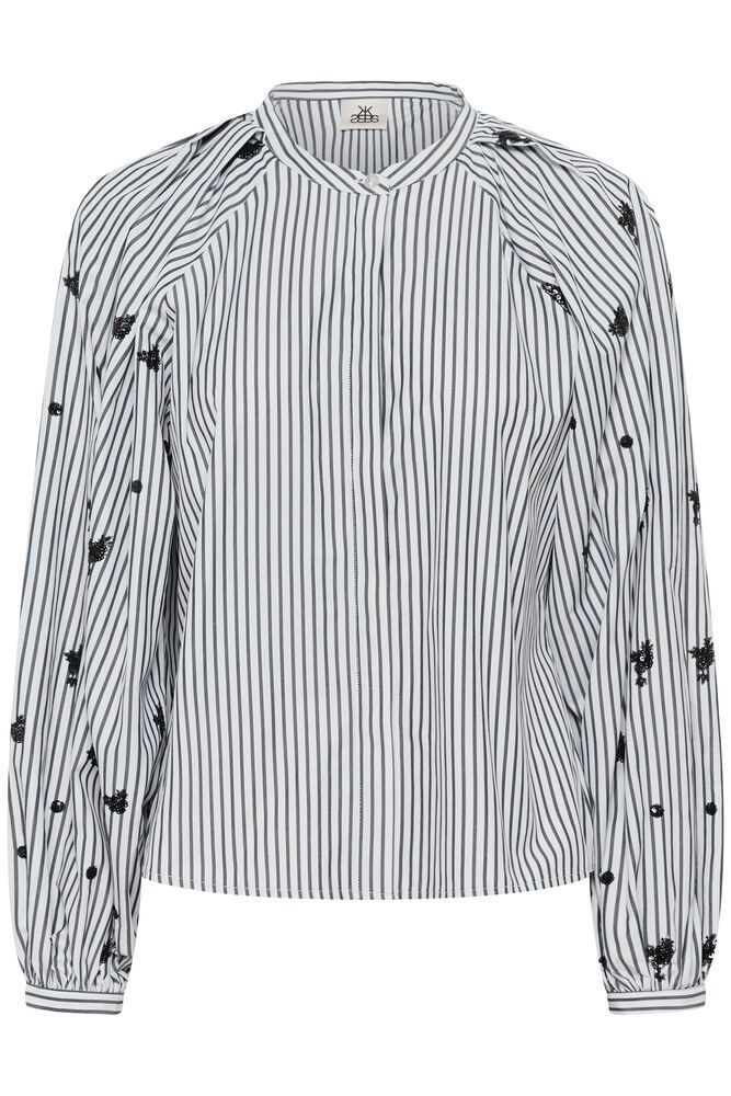 Karen By Simonsen Goni Blouse In Ombre Blue Stripe