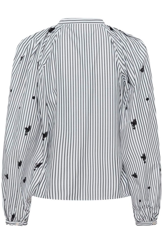 Karen By Simonsen Goni Blouse In Ombre Blue Stripe