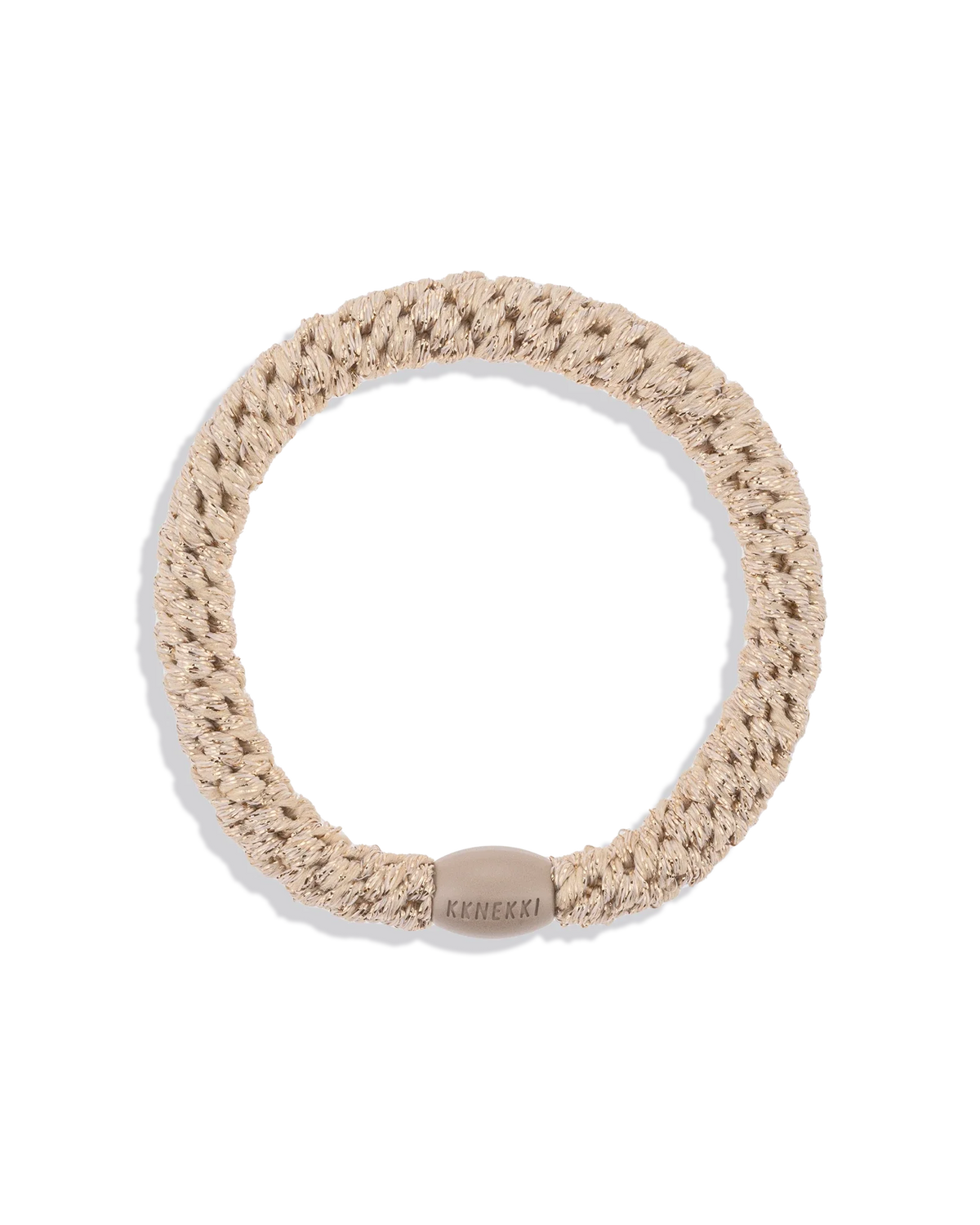 Kknekki Hair Tie in Beige Glitter