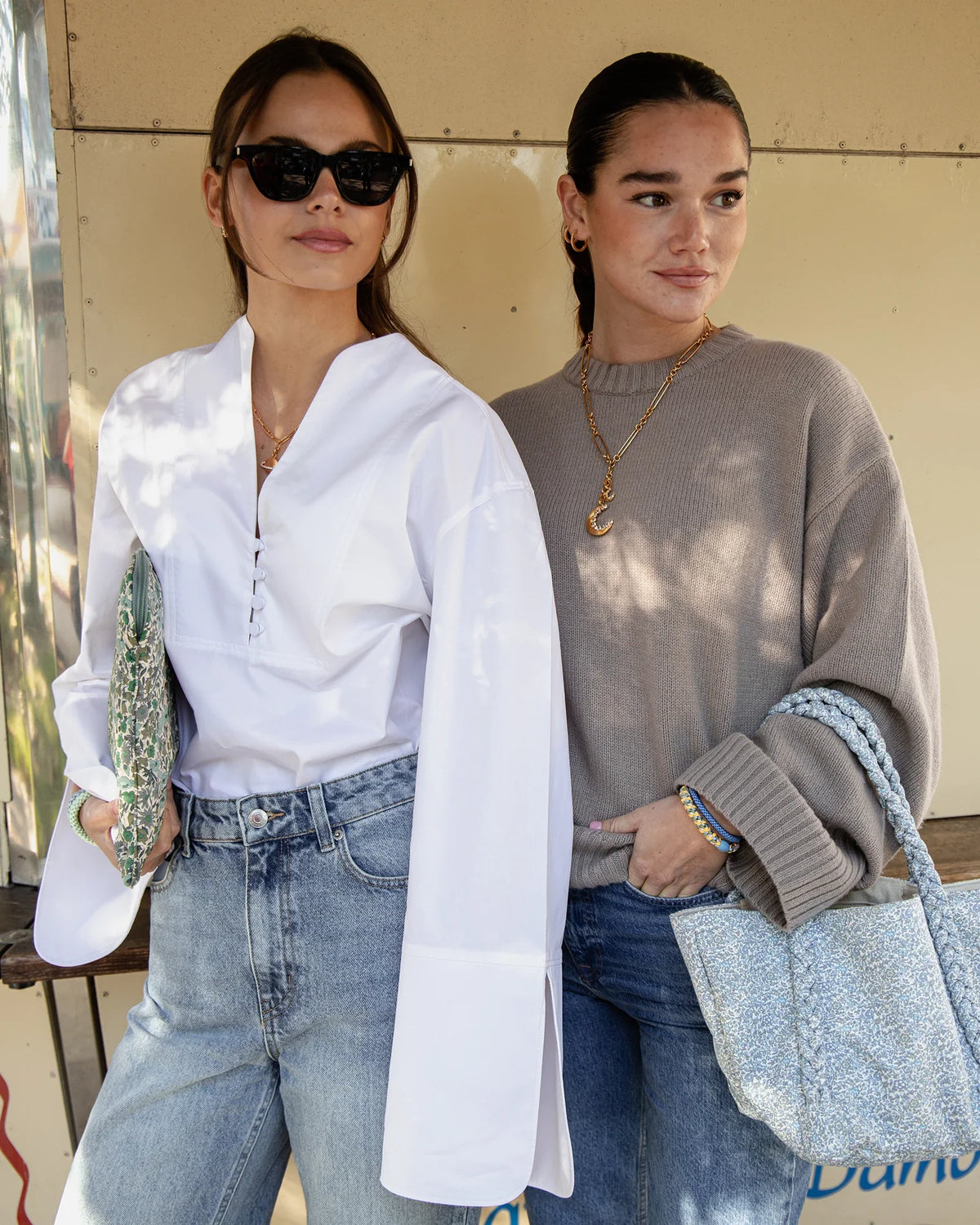 Kknekki Hair Tie in Mix Light Orange Sky Blue Glitter