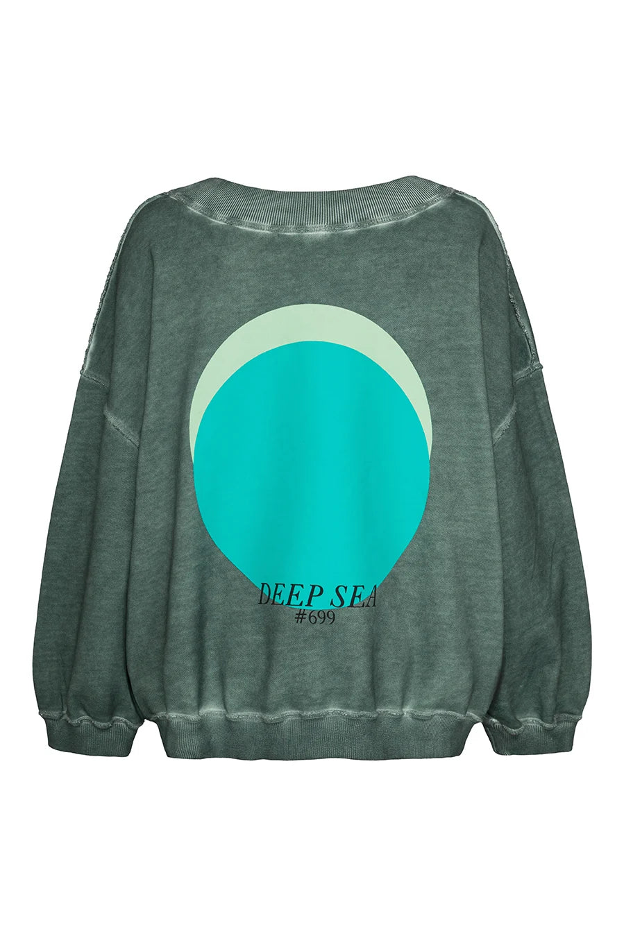 Liv Bergen Organic Circle Sweatshirt in Deep Sea