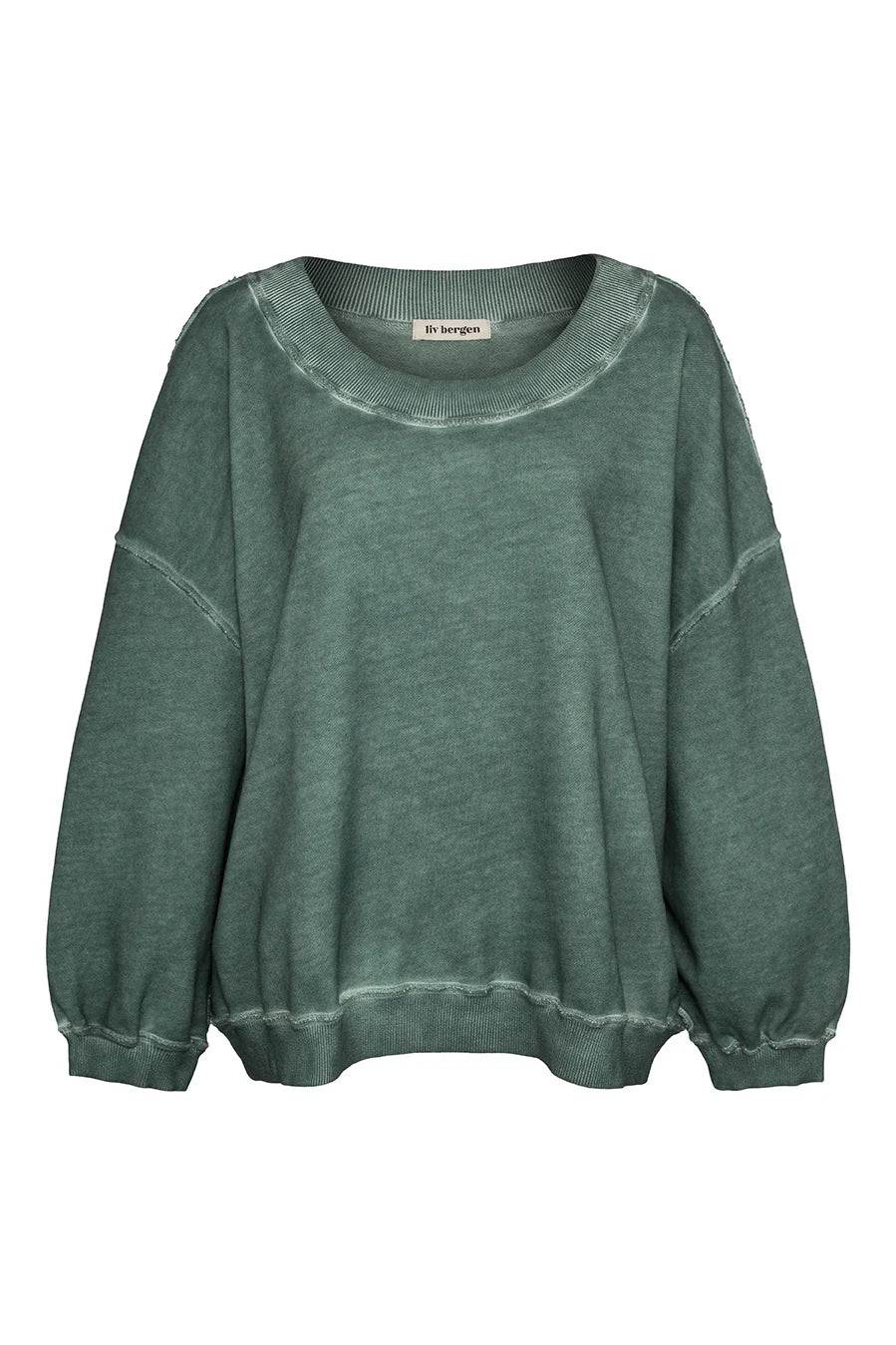 Liv Bergen Organic Circle Sweatshirt in Deep Sea
