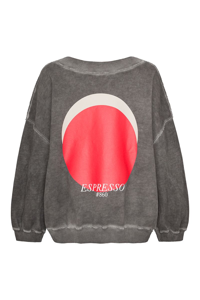 Liv Bergen Organic Circle Sweatshirt in Expresso