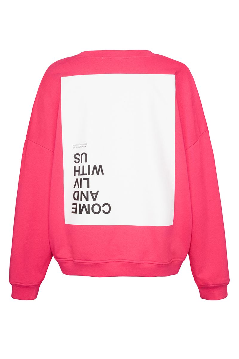 Liv Bergen Come Sweatshirt in Bright Rose