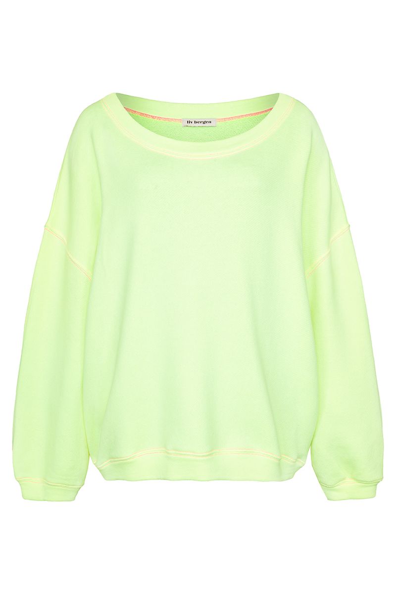 Liv Bergen DREAMING Sweatshirt in Neon Yellow