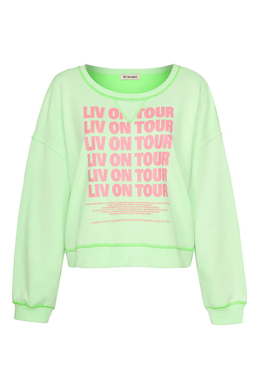 Liv BergenGraz Tour Sweatshirt in Neon Green