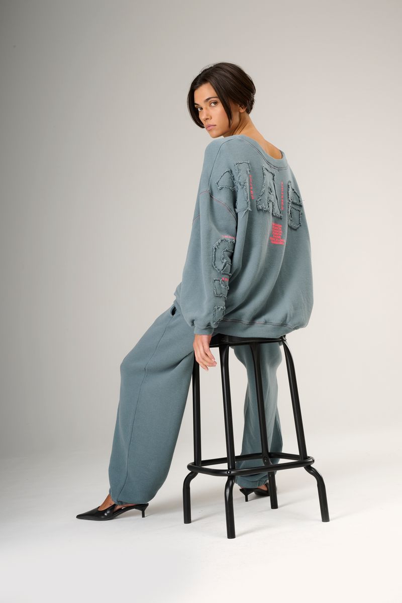 Liv Bergen VOYAGING Sweatshirt in Deep Sea