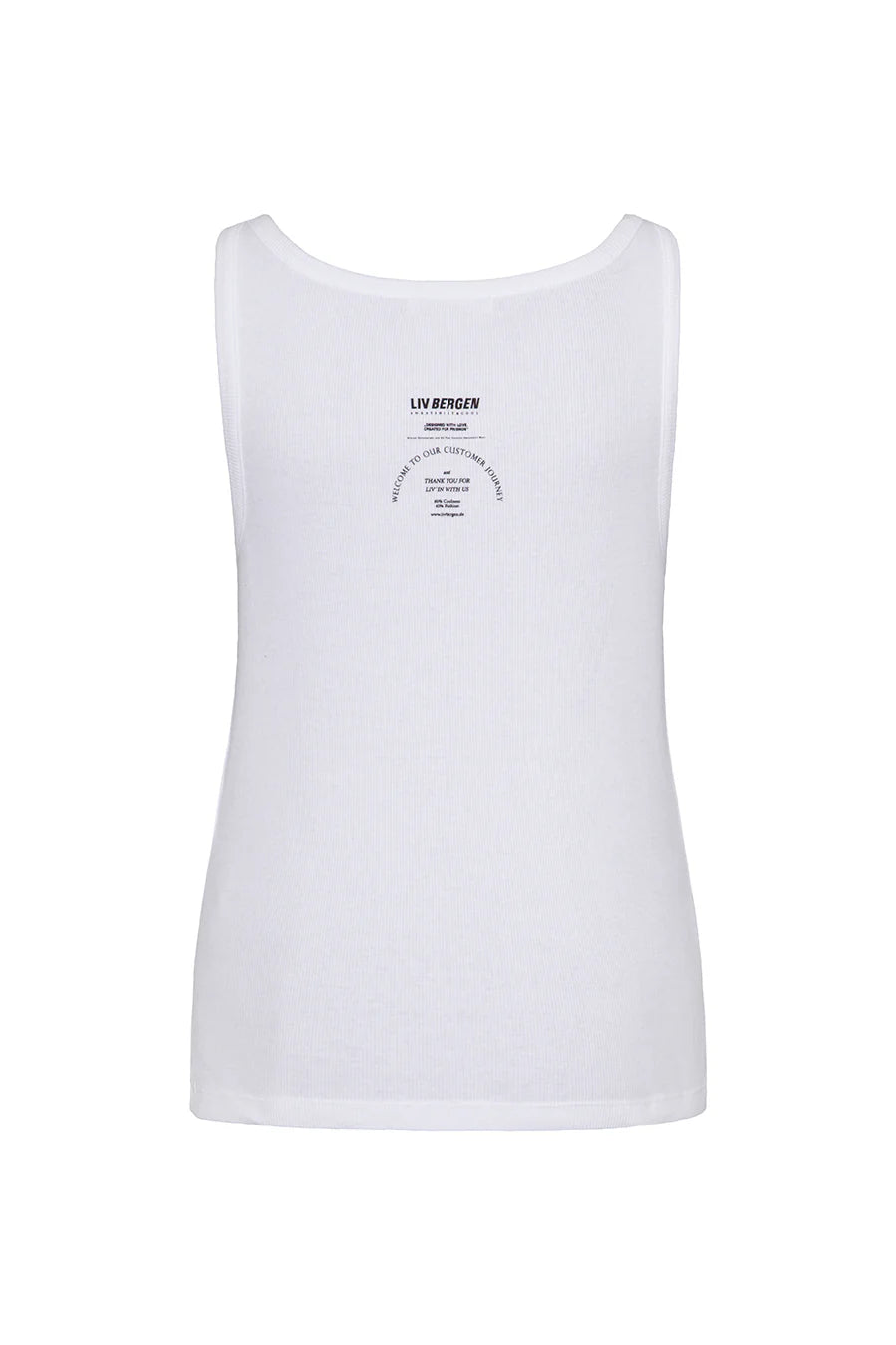 Liv bergen Rumer Vest in Optic White