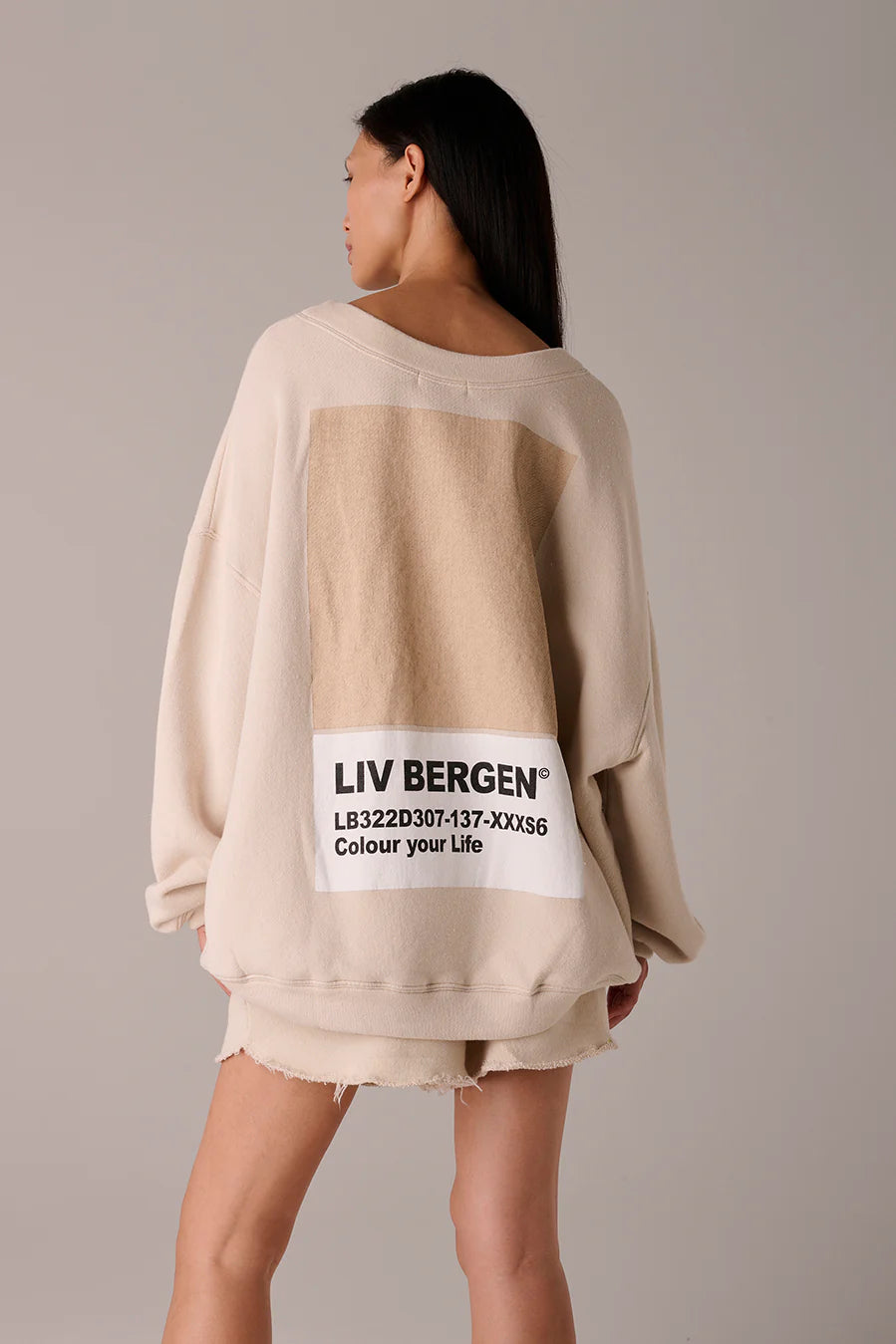 Liv Bergen Sky Square Sweatshirt in Nature