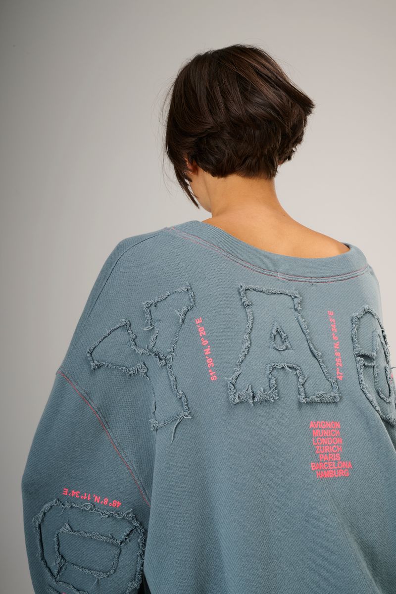Liv Bergen VOYAGING Sweatshirt in Deep Sea