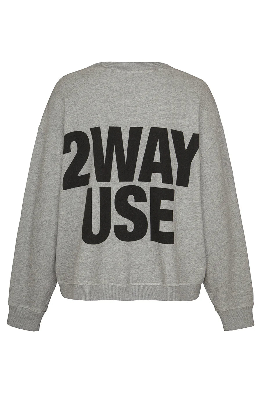 Liv Bergen Sweater 2 Way Use In Grey Melange