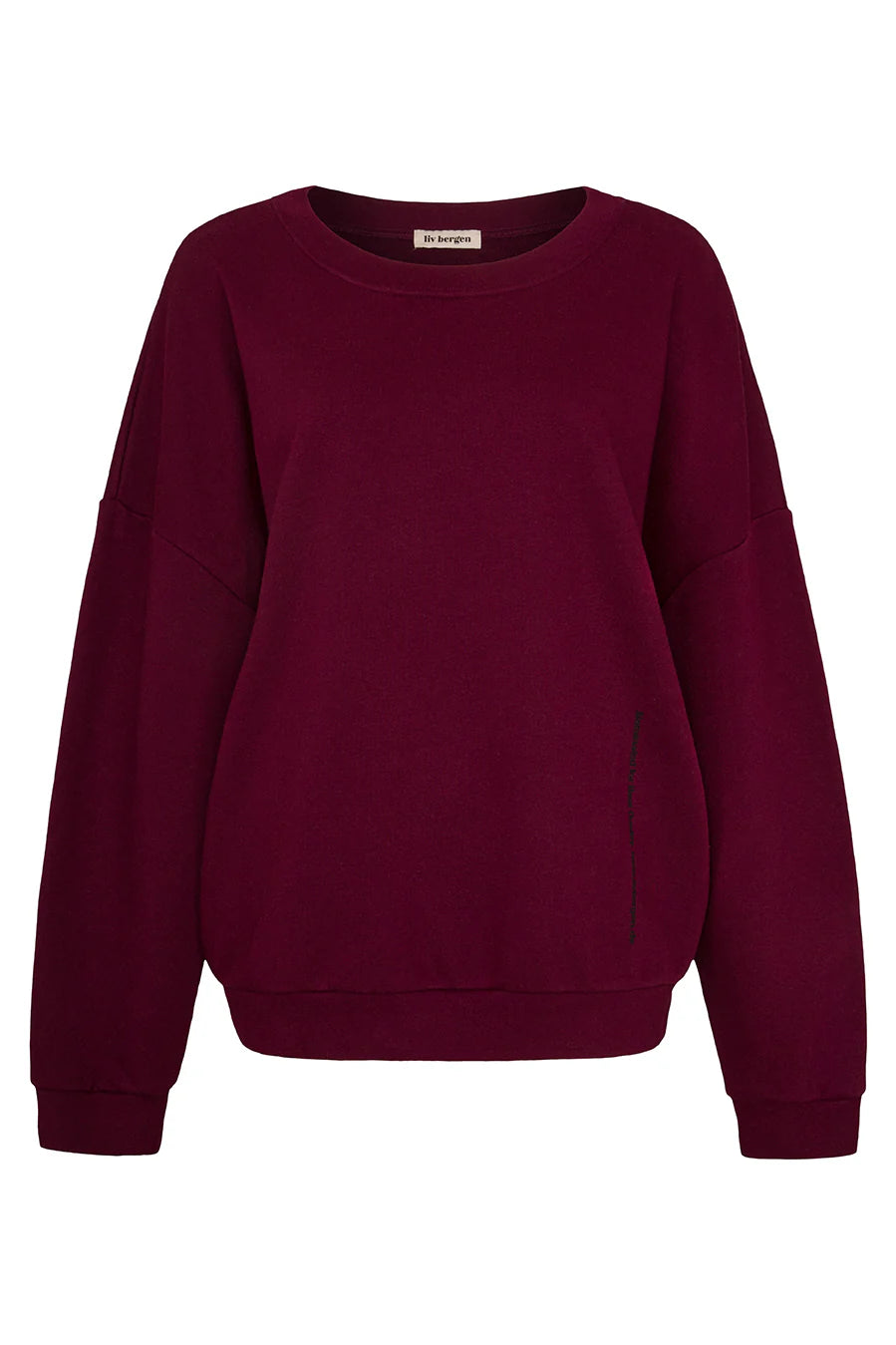 Liv Bergen Ella Care Sweater In Bordeaux