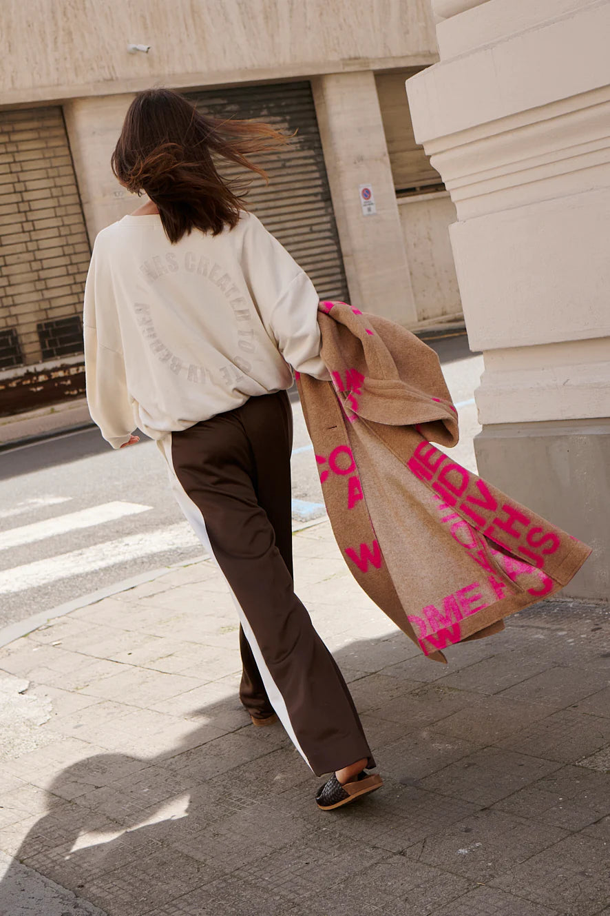 Liv Bergen Jordaan Track Pant In Dark Brown