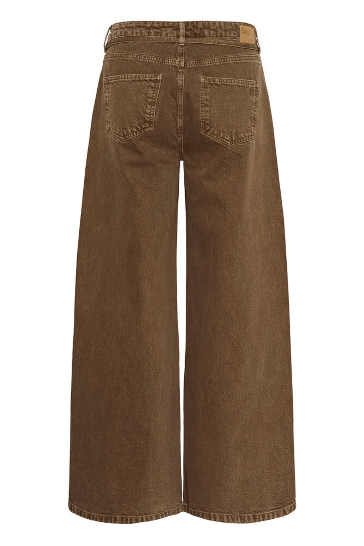 My Essential Wardrobe Karo X-Wide Jeans in Tobacco Brown
