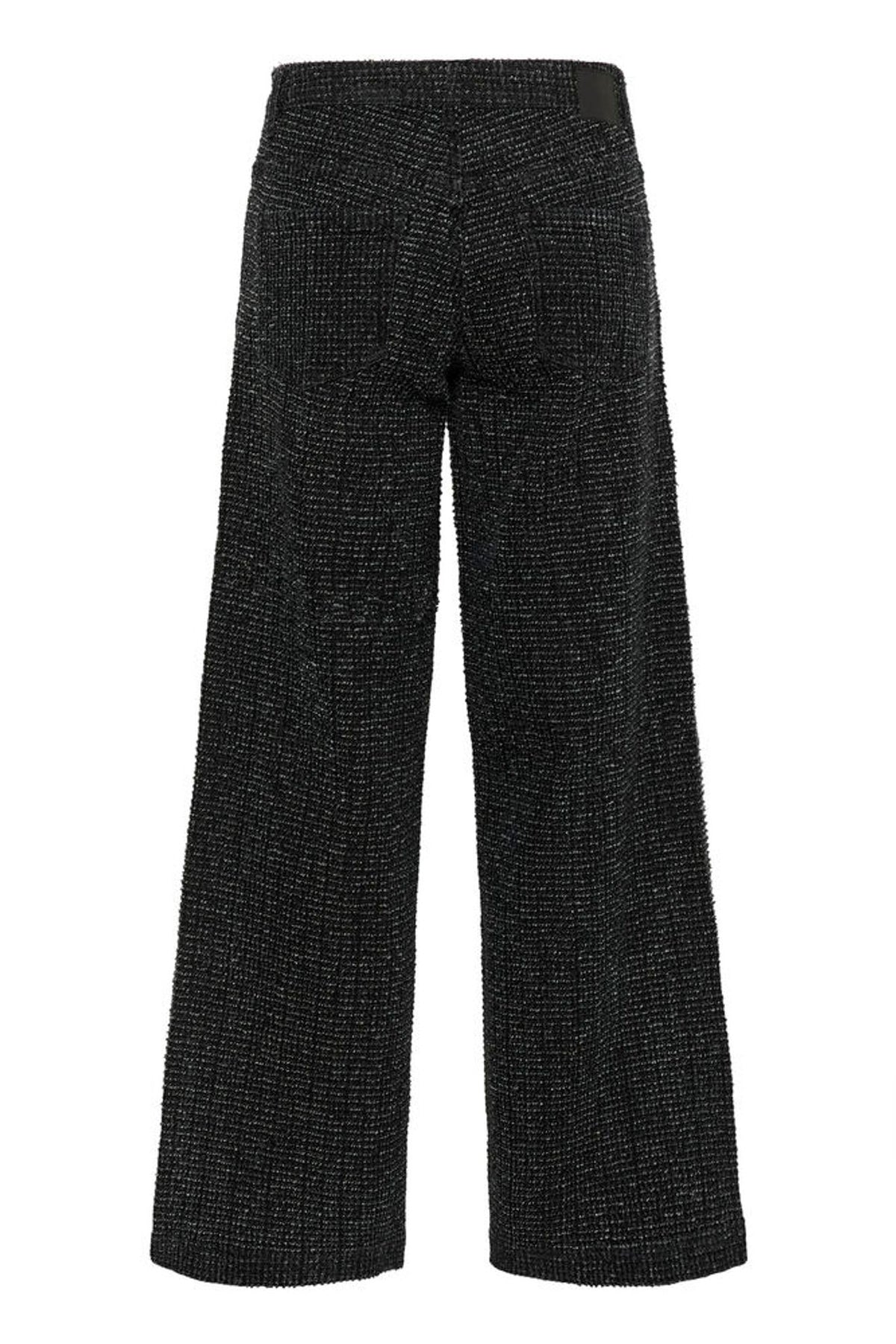 My Essential Wardrobe Amber 178 High X-Wide Jeans In Black Wash