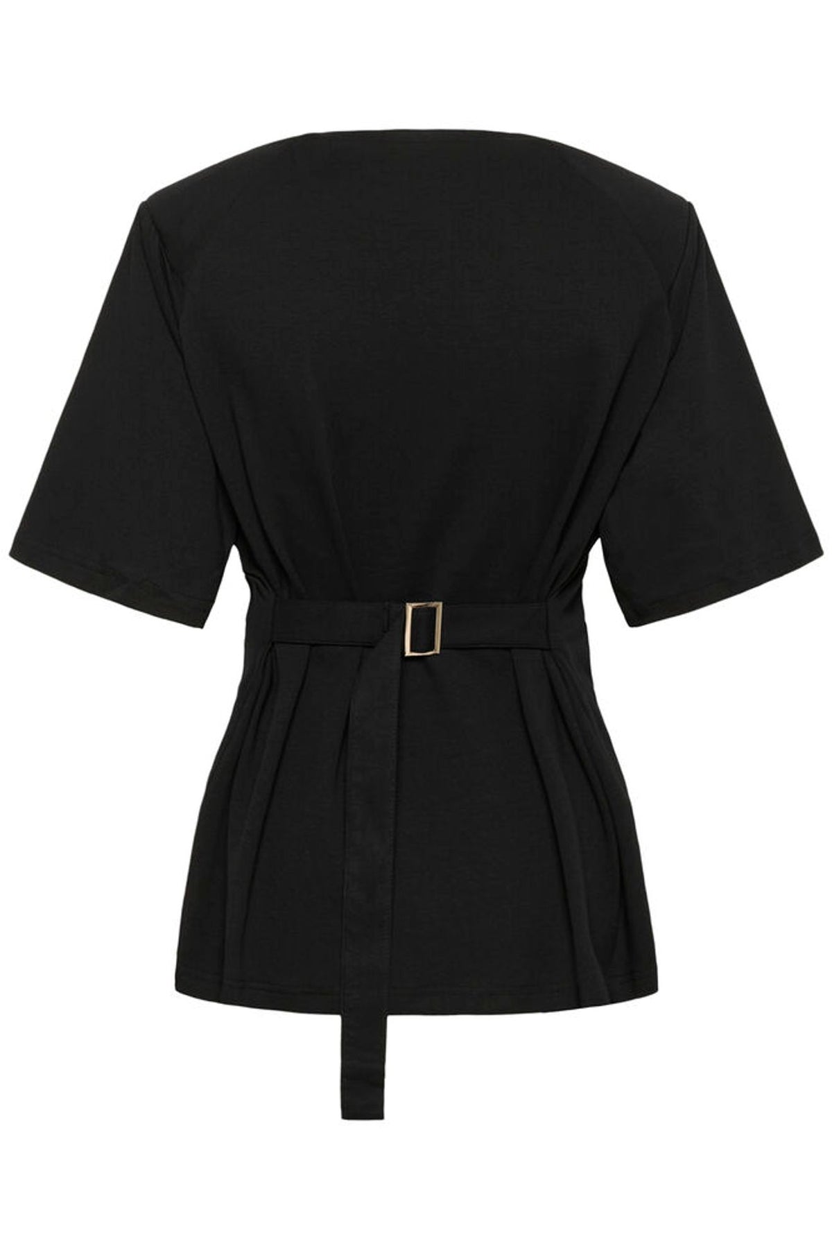 My Essential Wardrobe Pair Belt Tee In Black