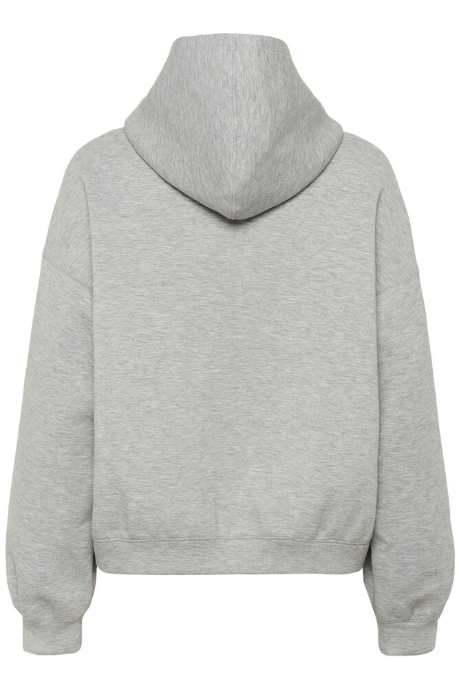 My Essential Wardrobe Asine Hoodie In Light Grey Melange