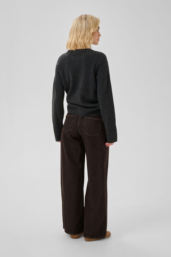 My Essential wardrobe Ava Jean in Dark Chocolate Brown