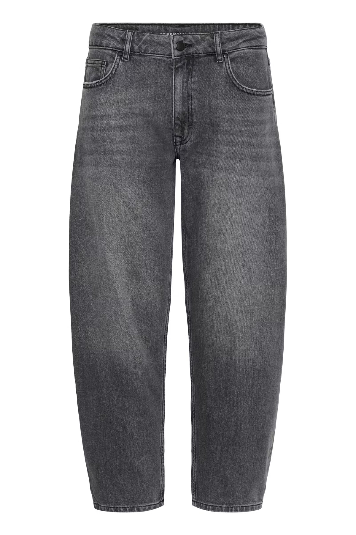 My Essential Wardrobe Barrel Ball 139 Jeans In Dark Grey Retro Wash