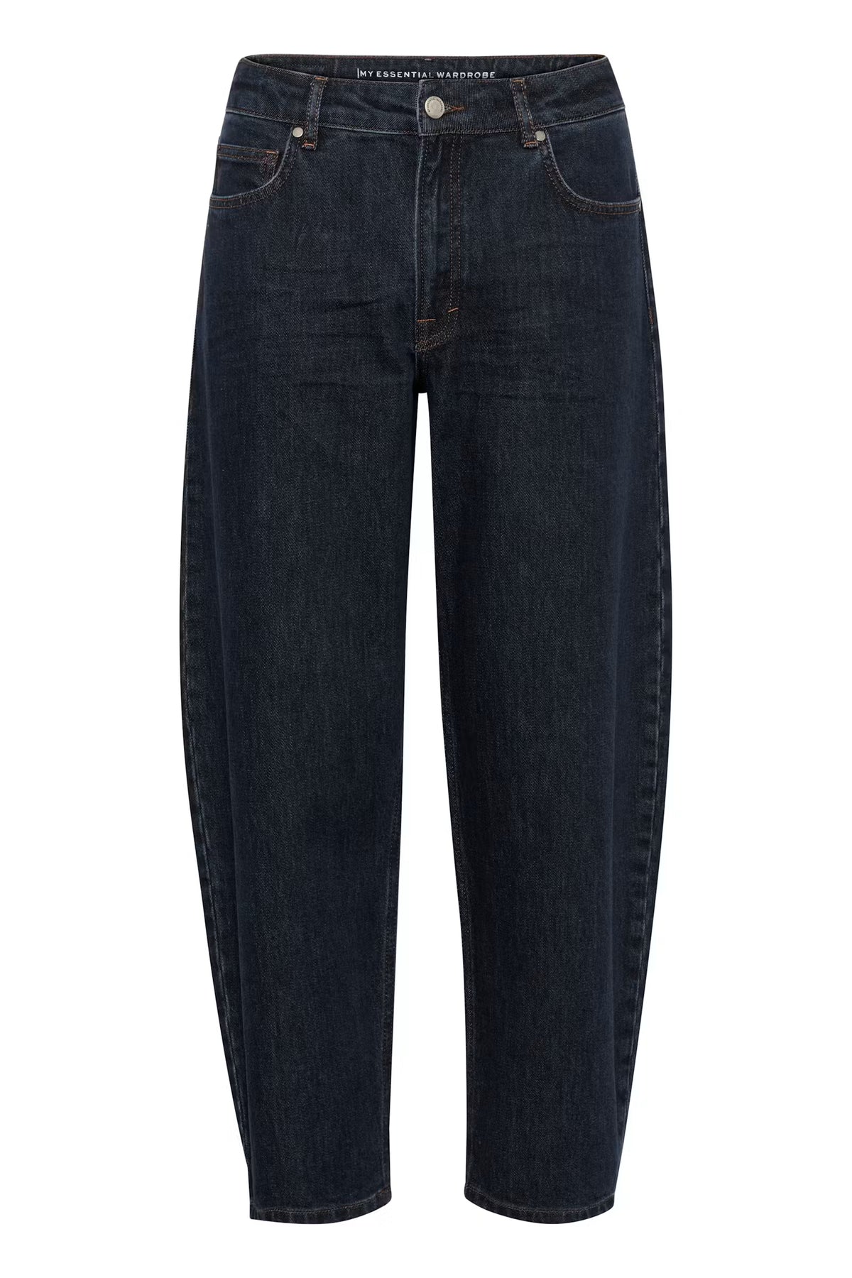 My Essential Wardrobe Barrel Baloo 139 Jeans In Dark Blue Unwash