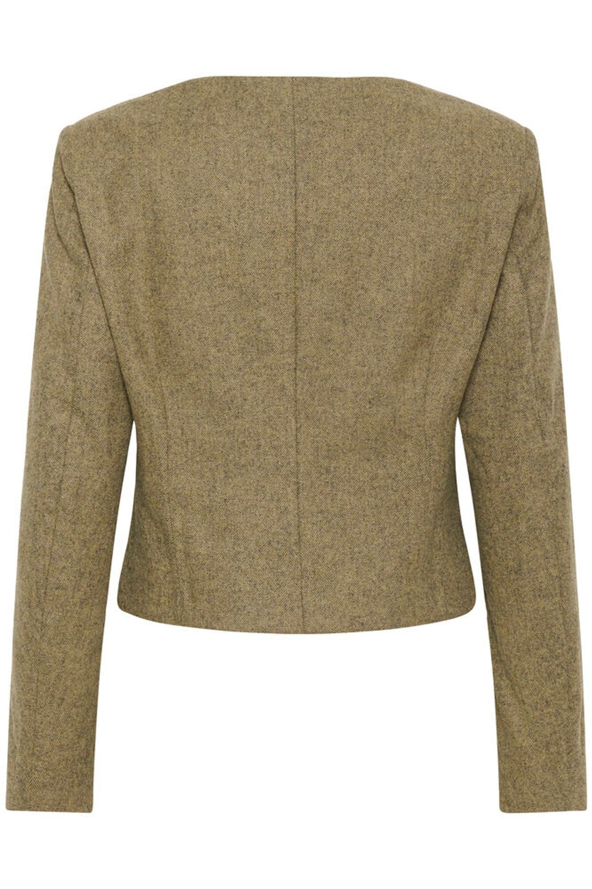 My Essential Wardrobe Billa Short Blazer In Amber Melange