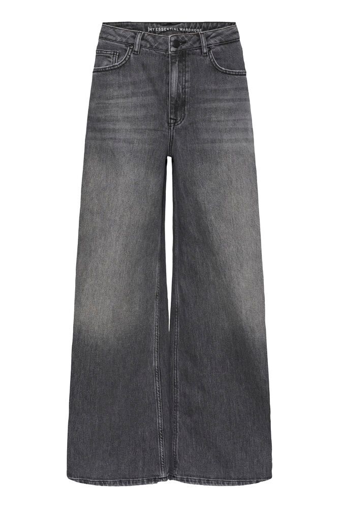 My Essential Wardrobe Dicte High XX-Wide Jean in Dark Grey
