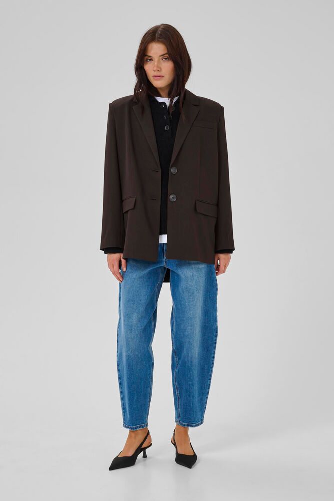 My Essential Wardrobe Disa Emmy Blazer in Expresso