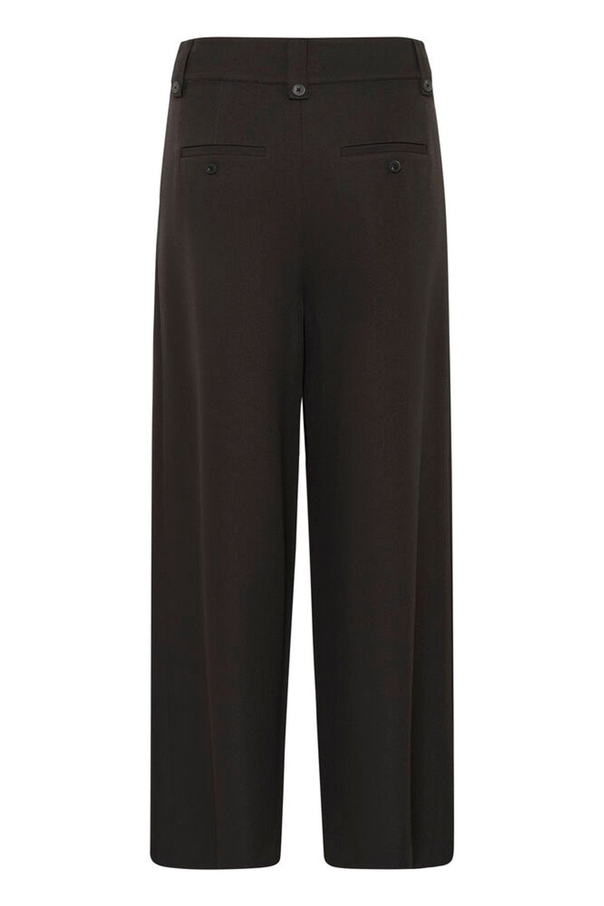 My Essential Wardrobe Disa High Wide Pant in Expresso