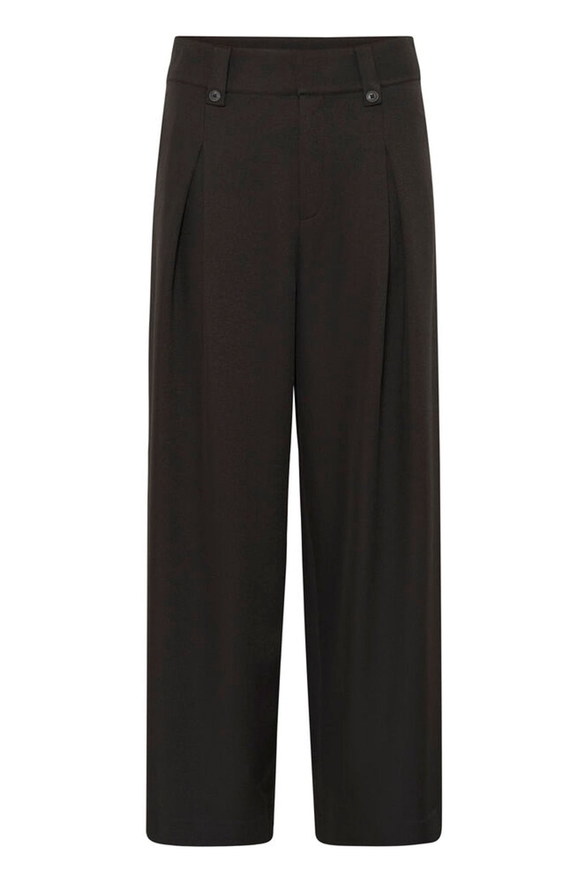 My Essential Wardrobe Disa High Wide Pant in Expresso