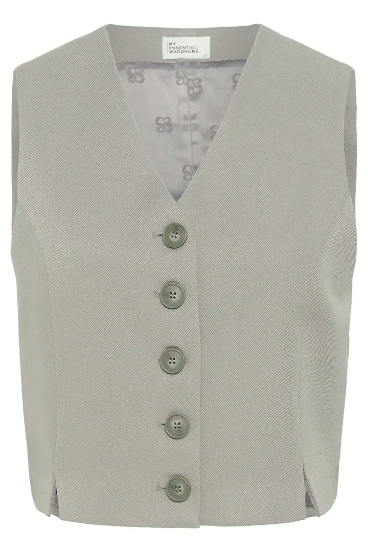 My Essential Wardrobe Disa Waistcoat in Moon Mist
