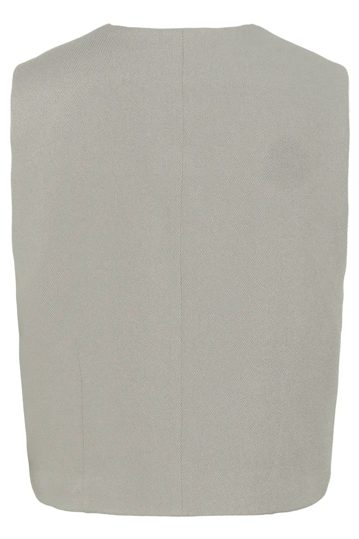 My Essential Wardrobe Disa Waistcoat in Moon Mist