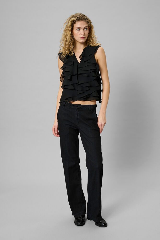 My Essential Wardrobe Eiko Florence Top In Black