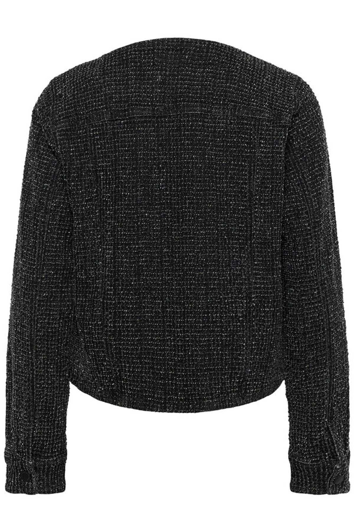 My Essential Wardrobe Esme 178 Short Jacket In Black Wash