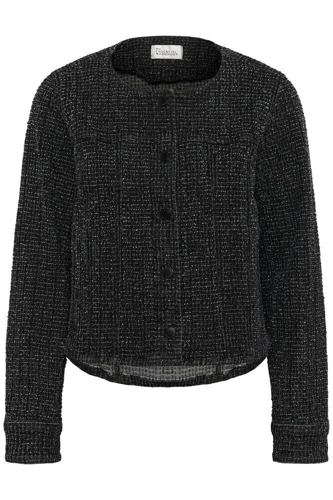 My Essential Wardrobe Esme 178 Short Jacket In Black Wash