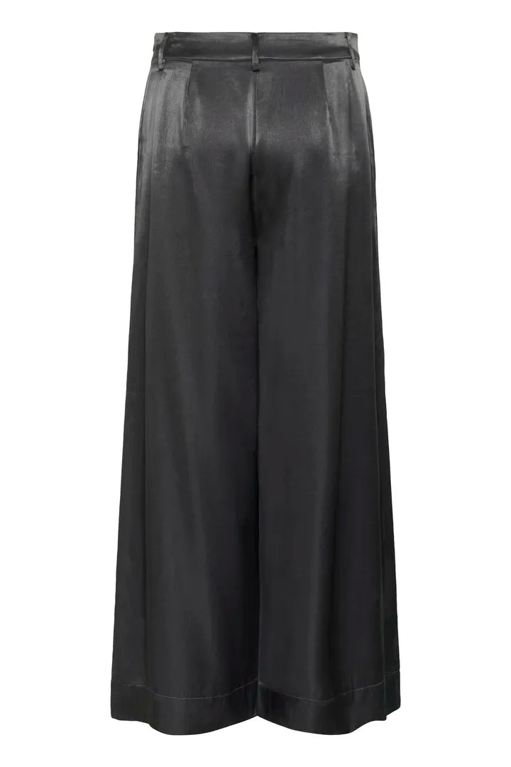 My Essential Wardrobe Estelle Wide Trousers in Asphalt