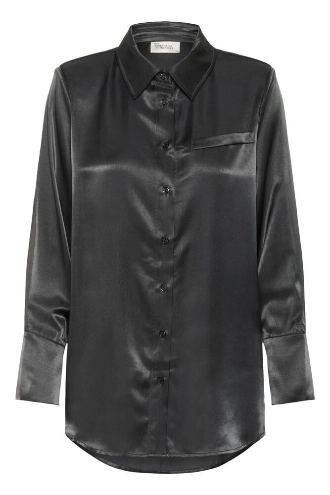 My Essential Wardrobe Estelle Shirt In Asphalt