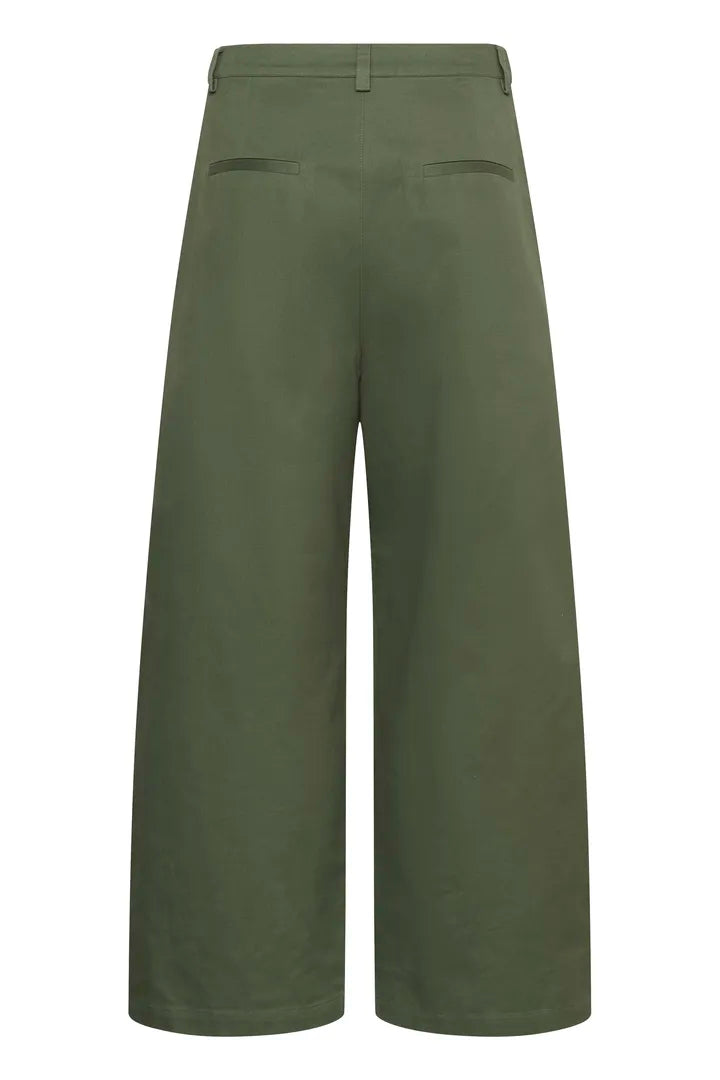 My Essential Wardrobe Gisva Pant In Forest Green