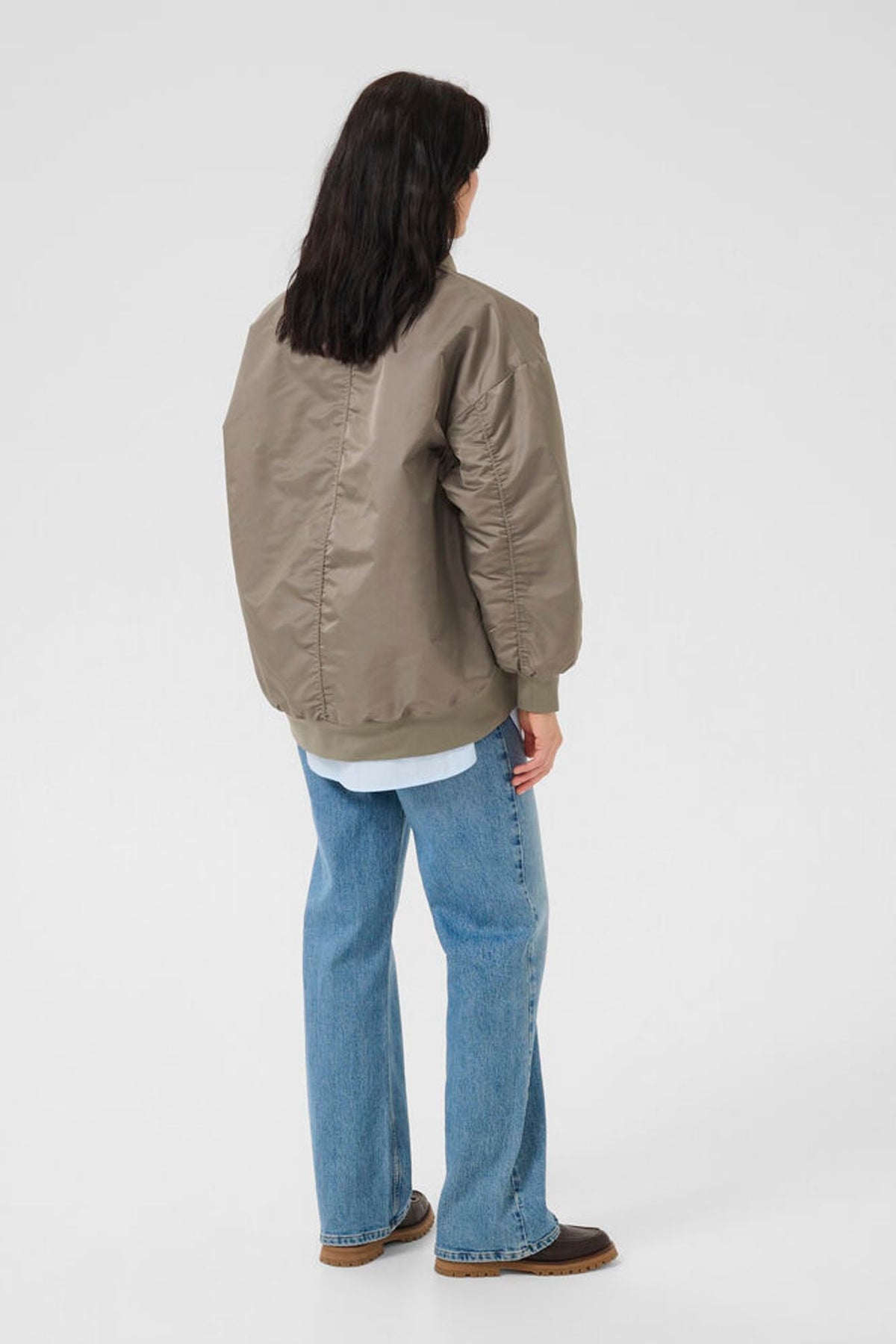 My Essential Wardrobe Helga Bomber in Major Brown