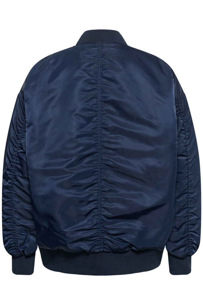 My Essential Wardrobe Helga Bomber in Dark Sapphire Blue