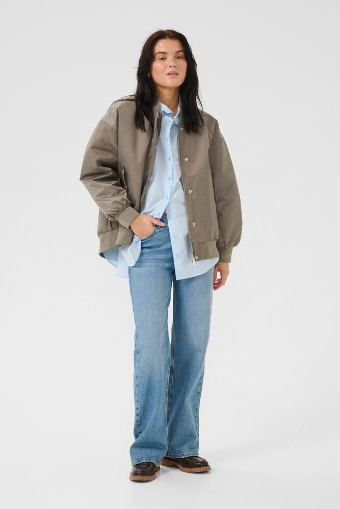 My Essential Wardrobe Helga Bomber in Major Brown