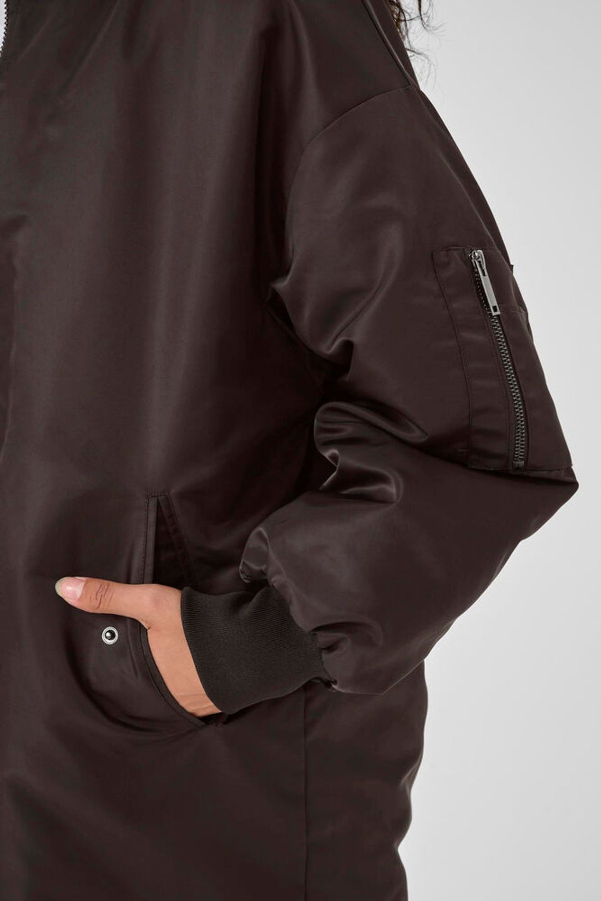 My Essential Wardrobe Helga Long Jacket in Expresso