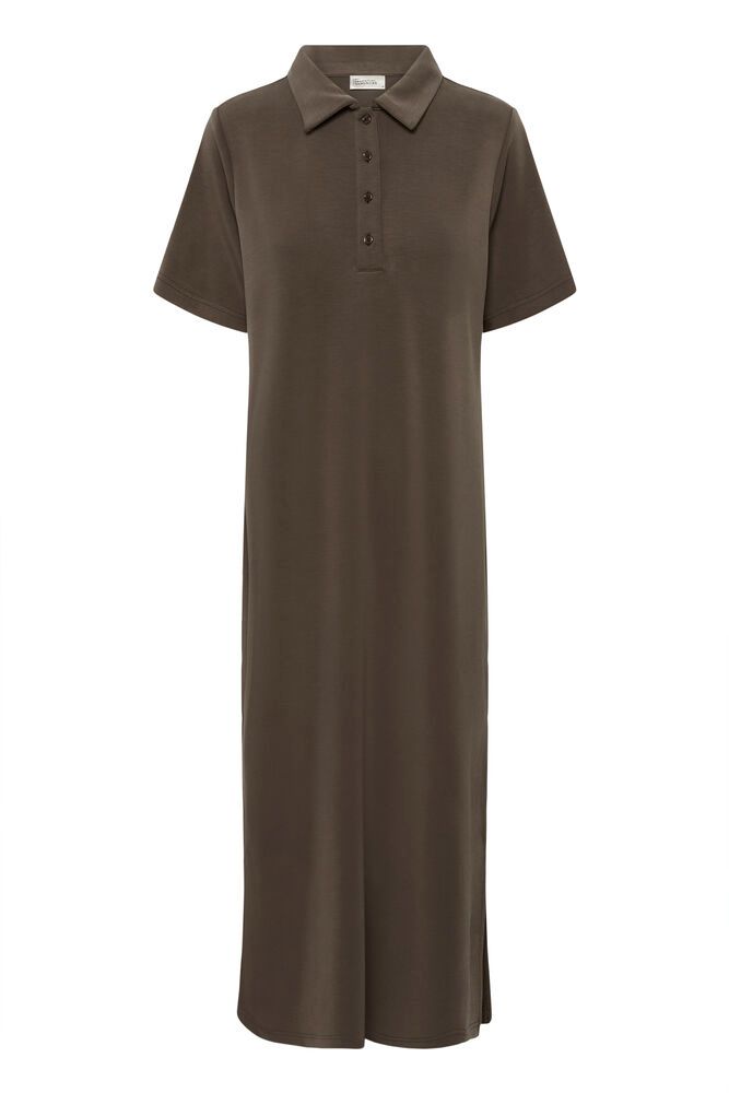 My Essential Wardrobe Helle Long Dress In Major Brown