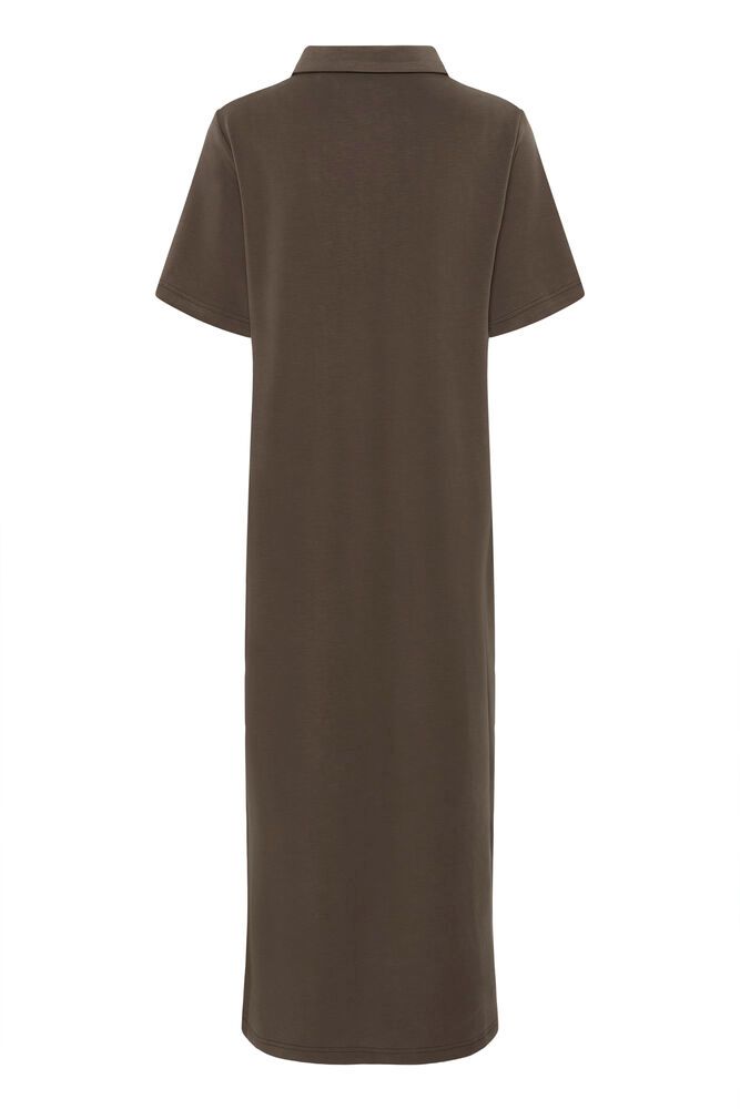 My Essential Wardrobe Helle Long Dress In Major Brown