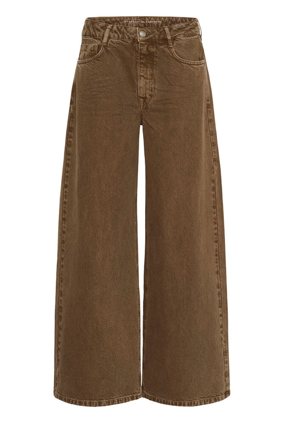 My Essential Wardrobe Karo X-Wide Jeans in Tobacco Brown