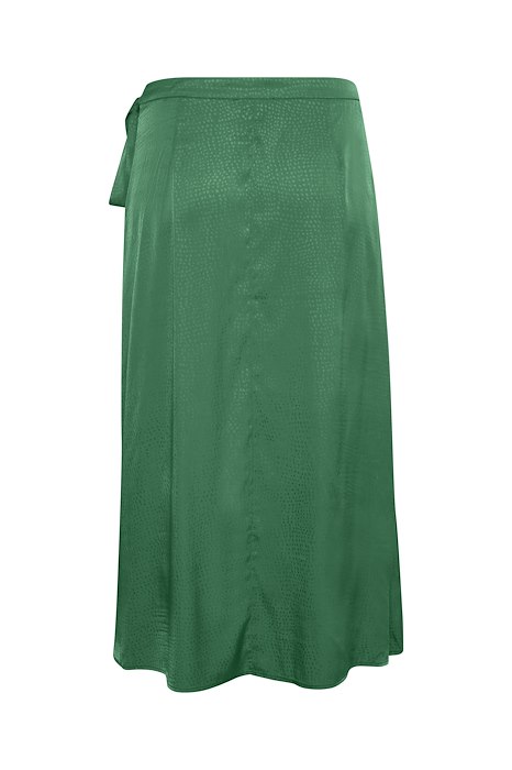 My Essential Wardrobe Line Wrap Skirt in Ultramarine Green